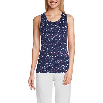 Petite Lands' End Cotton Scoopneck Tank Top