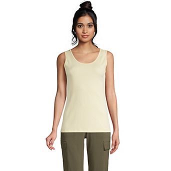 Petite Lands' End Cotton Scoopneck Tank Top