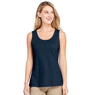 Petite Lands' End Cotton Scoopneck Tank Top