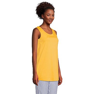 Women's Lands' End Supima Cotton Scoopneck Tunic Tank Top