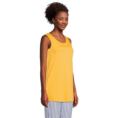 Women's Lands' End Supima Cotton Scoopneck Tunic Tank Top Women's Lands' End Supima Cotton Scoopneck Tunic Tank Top