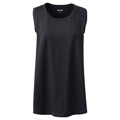 Women's Lands' End Supima Cotton Scoopneck Tunic Tank Top