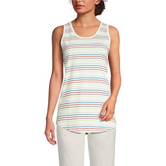 Women's Lands' End Supima Cotton Scoopneck Tunic Tank Top