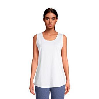Women's Lands' End Supima Cotton Scoopneck Tunic Tank Top