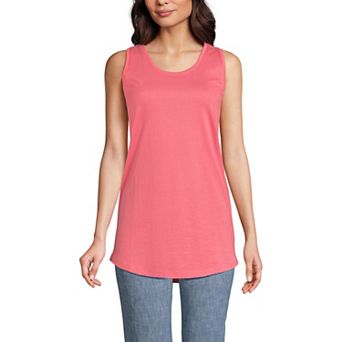 Women's Lands' End Supima Cotton Scoopneck Tunic Tank Top