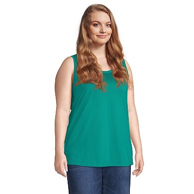 Plus Size Lands' End Scoopneck Tunic Tank Top