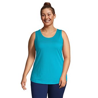 Plus Size Lands' End Scoopneck Tunic Tank Top