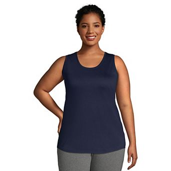 Plus Size Lands' End Scoopneck Tunic Tank Top