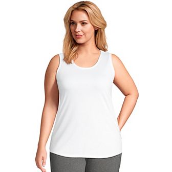 Plus Size Lands' End Scoopneck Tunic Tank Top