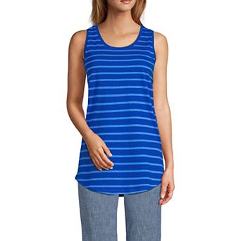 Petite Lands' End Supima Cotton Scoopneck Tunic Tank Top