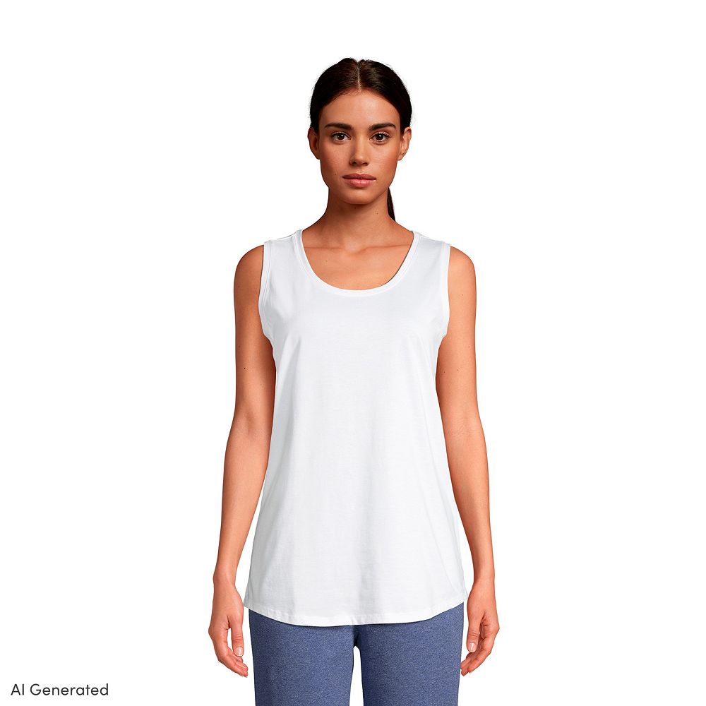 Supima Cotton Scoop Tank main image 0