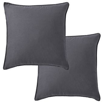 Levtex Home 2-pack Washed Linen Square Throw Pillow Cover
