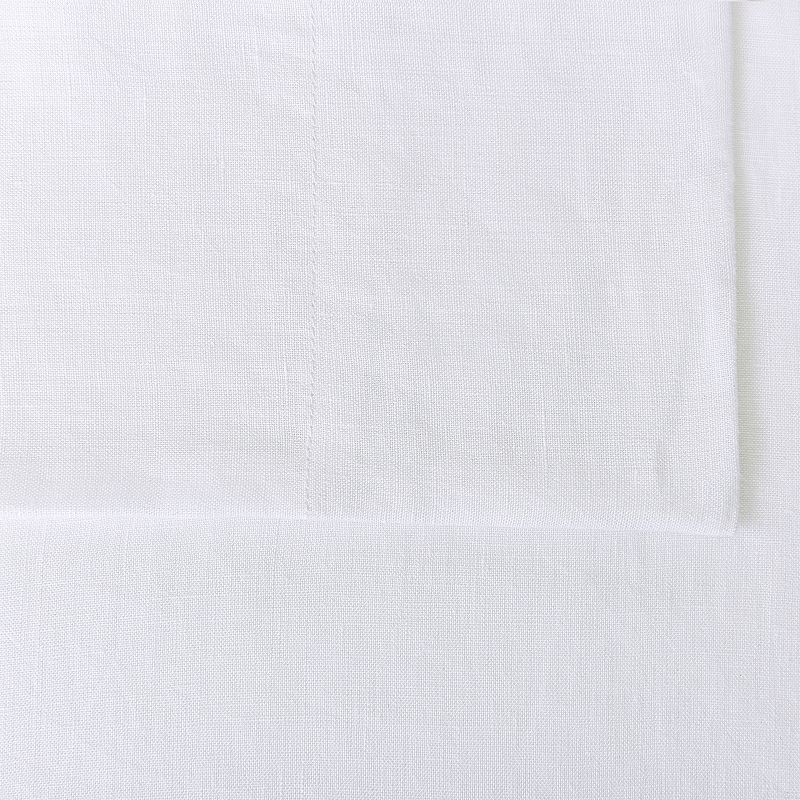 Levtex Home Washed Linen Sheet Set, White, King Set