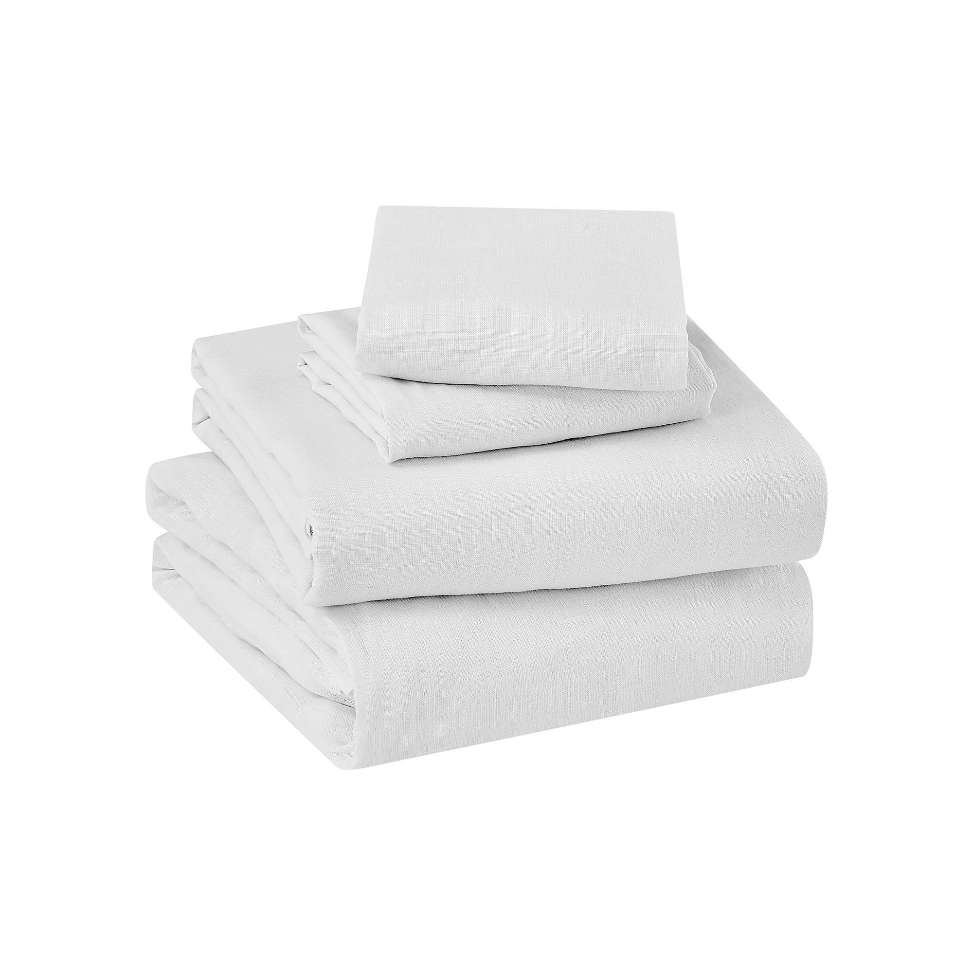 Levtex Home Washed Linen Sheet Set, White