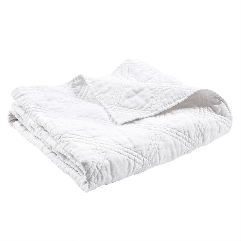 75903357 Levtex Home Washed Linen Quilted Throw, White sku 75903357