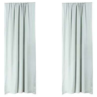 Levtex Home 2-panel Washed Linen Window Curtain Set