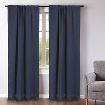Levtex Home 2-panel Washed Linen Window Curtain Set