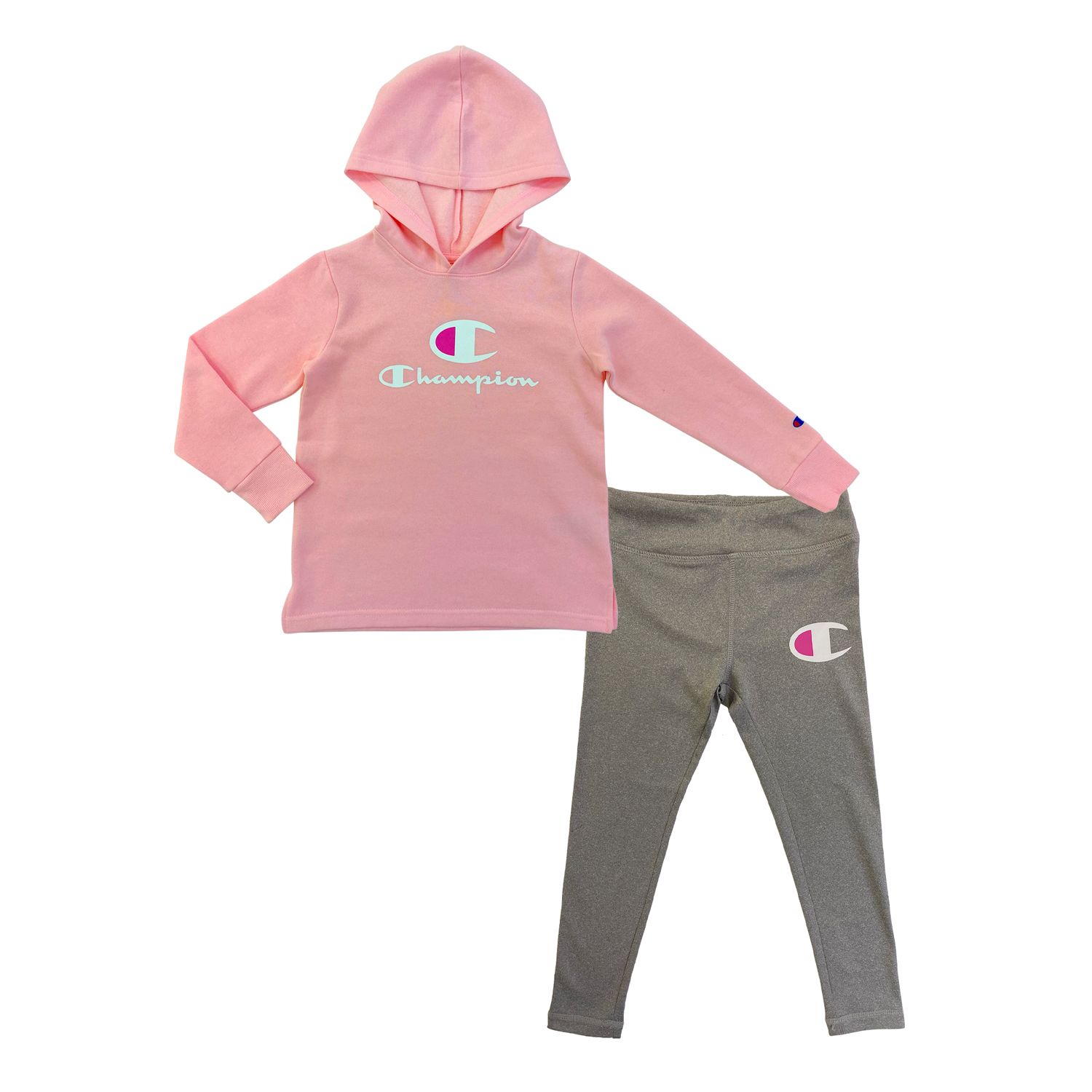 champion script logo rose hoodie