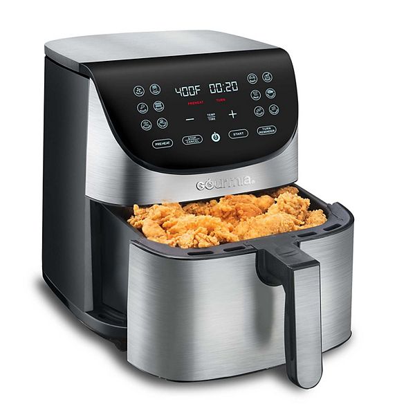 Gourmia 9 Qt 7-in-1 Dual Basket Digital Air Fryer with Smart Finish