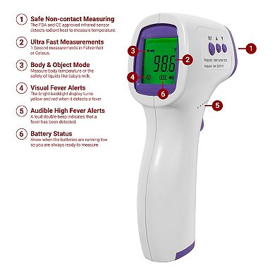 Escali Infrared Digital Forehead Thermometer
