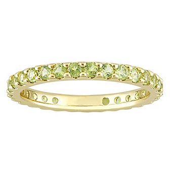 Stella Grace 10k Gold Peridot Eternity Ring
