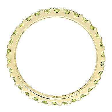 Stella Grace 10k Gold Peridot Eternity Ring