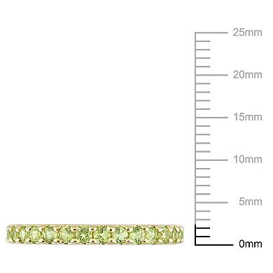 Stella Grace 10k Gold Peridot Eternity Ring