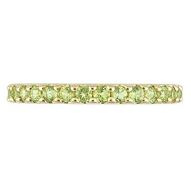 Stella Grace 10k Gold Peridot Eternity Ring