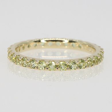 Stella Grace 10k Gold Peridot Eternity Ring