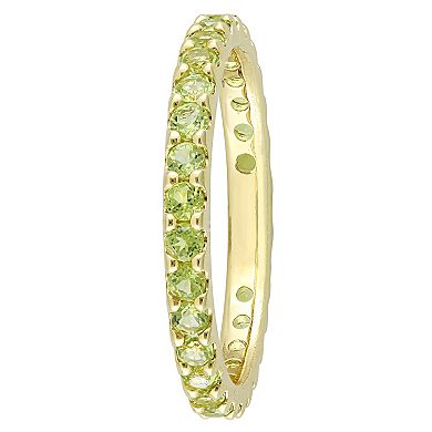 Stella Grace 10k Gold Peridot Eternity Ring