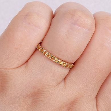 Stella Grace 10k Gold Citrine Eternity Ring