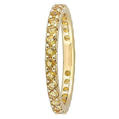 Stella Grace 10k Gold Citrine Eternity Ring