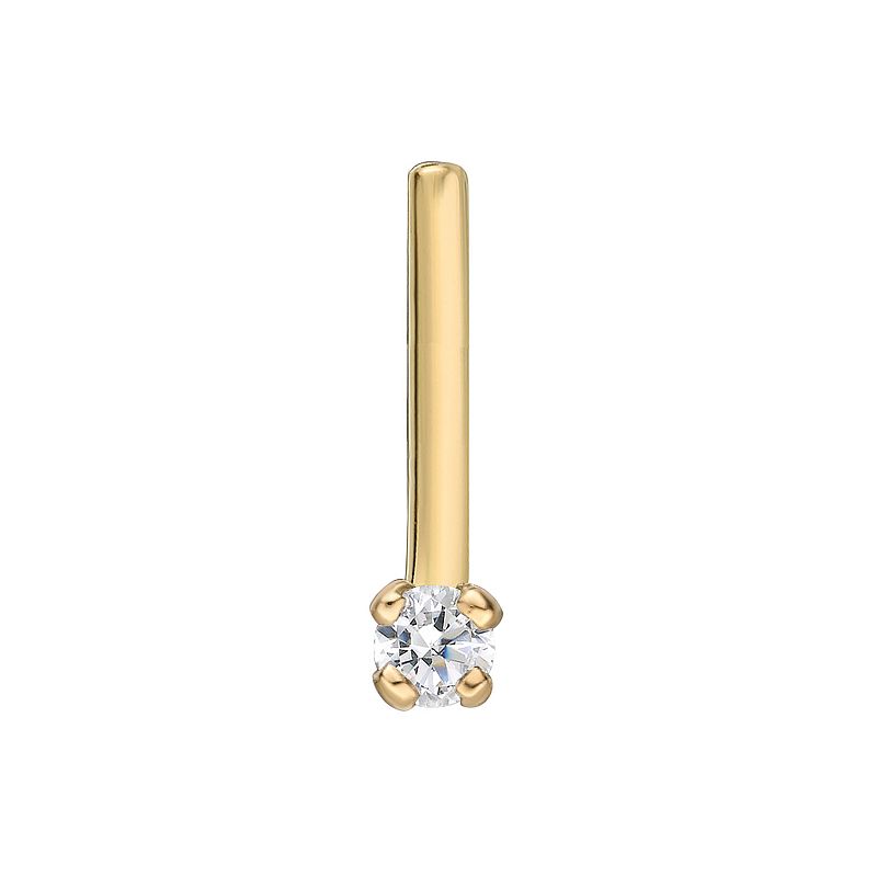 75913817 Lila Moon 14k Gold Diamond Accent 90 Degree Nose S sku 75913817
