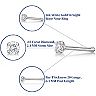 Lila Moon 14k Gold 2.4 mm Diamond Accent Nose Stud