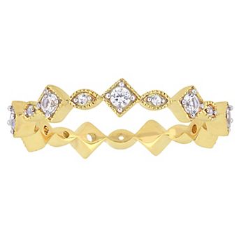 Stella Grace 10k Gold Lab-Created White Sapphire Anniversary Ring