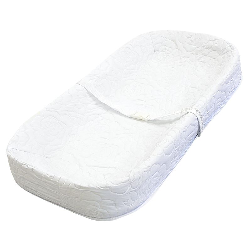 LA Baby Four-Sided Changing Pad, White