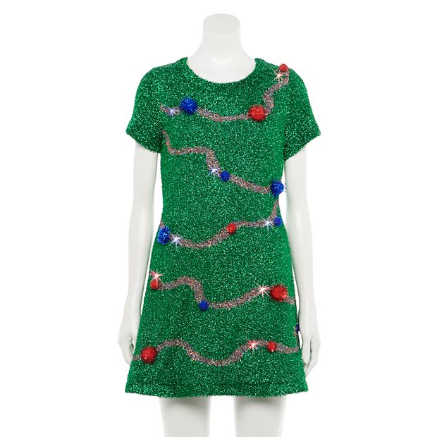 kohls christmas sweater dress