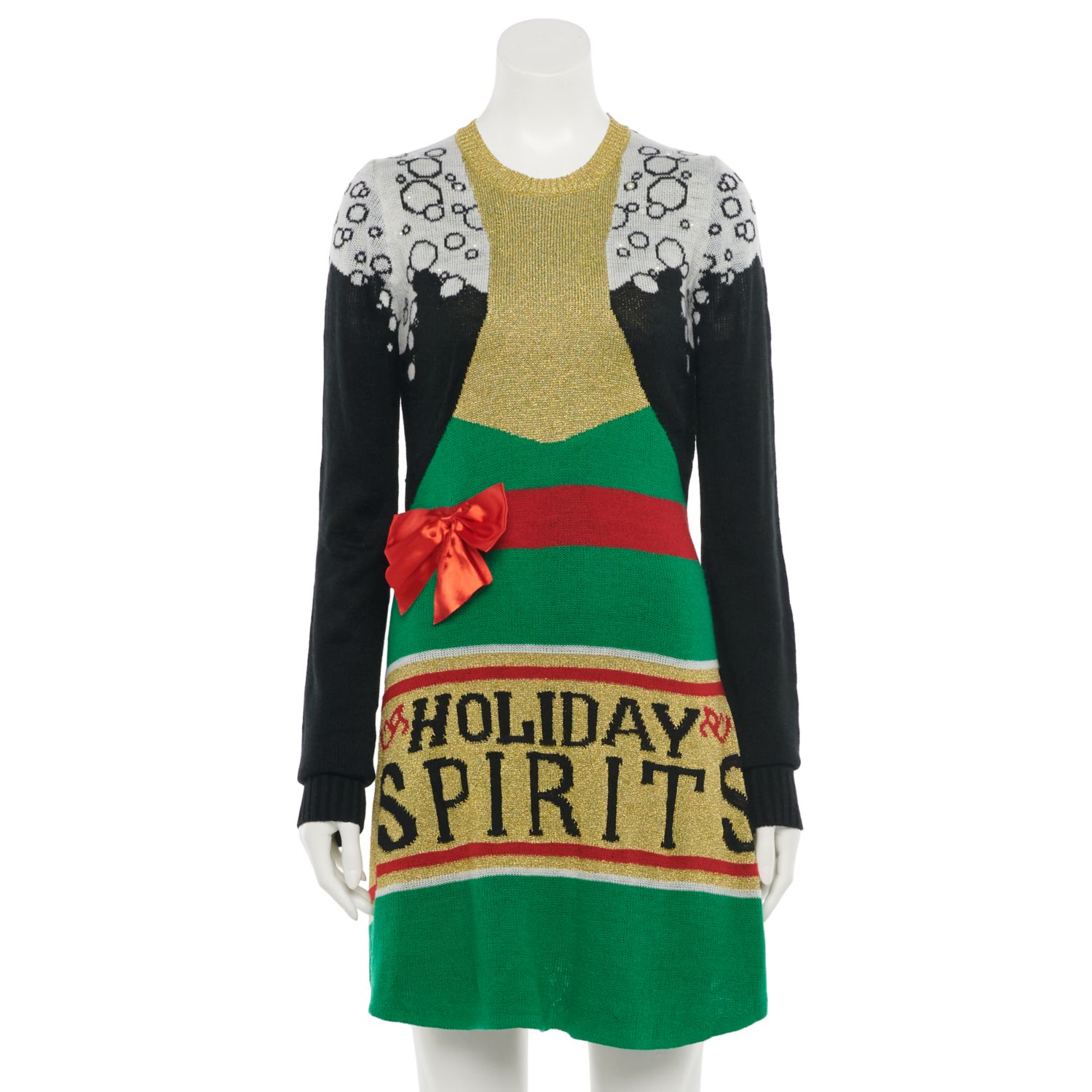 kohls ugly sweater dress