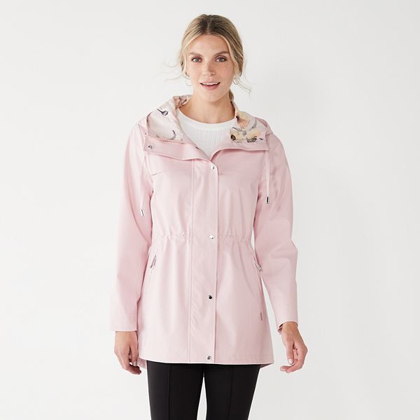 Women's nine west hooded anorak best sale rain parka