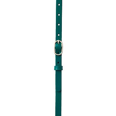 Plus Size Lands' End Skinny Leather Belt