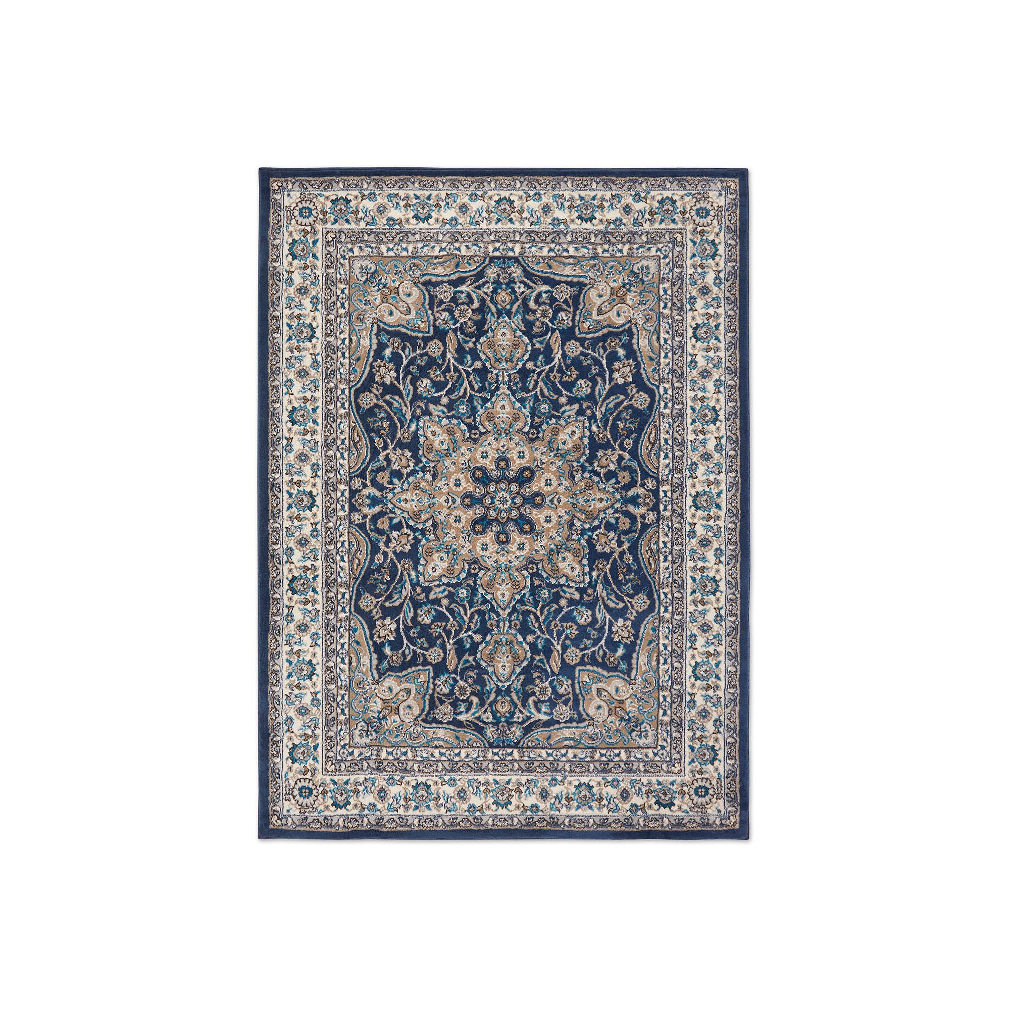 Home Dynamix Tremont Magnolia Area Rug, Navy Blue Ivory