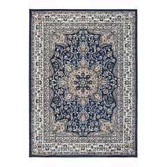 Home Dynamix Optimum Athens 8 x 10 Black Indoor Border Area Rug in