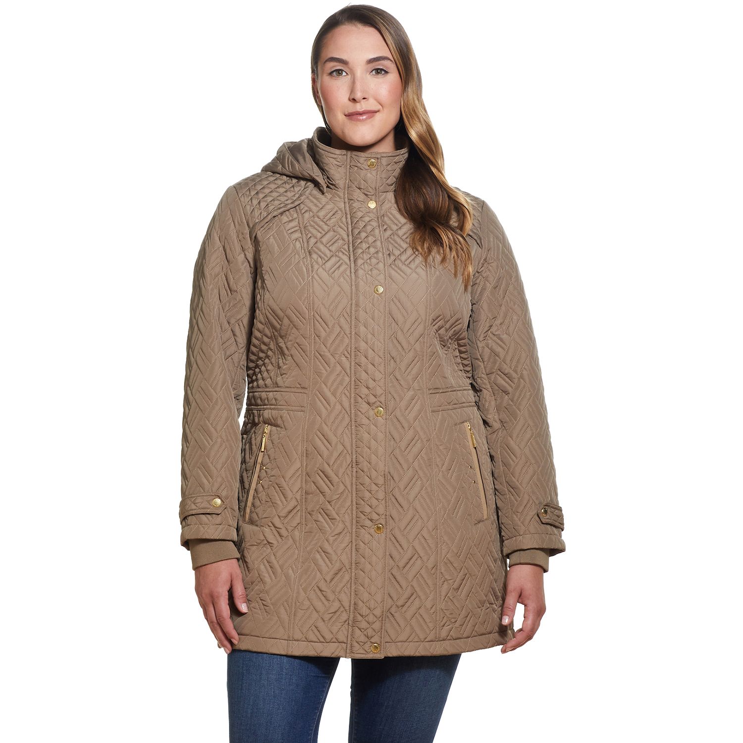 women's plus size quilted jacket