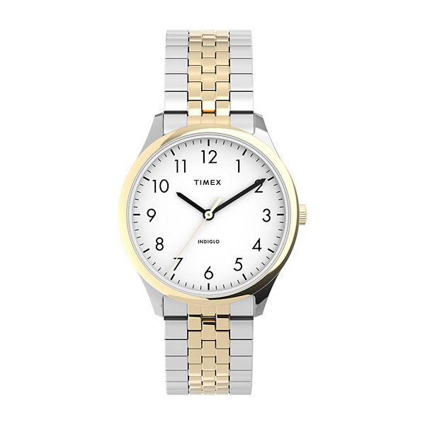 Timex® Women's Two Tone Easy Reader Expansion Band Watch - TW2U40400JT