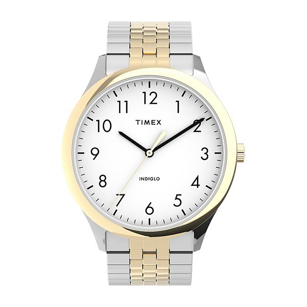 Timex® Men's Two Tone Easy Reader Expansion Band Watch - TW2U40000JT