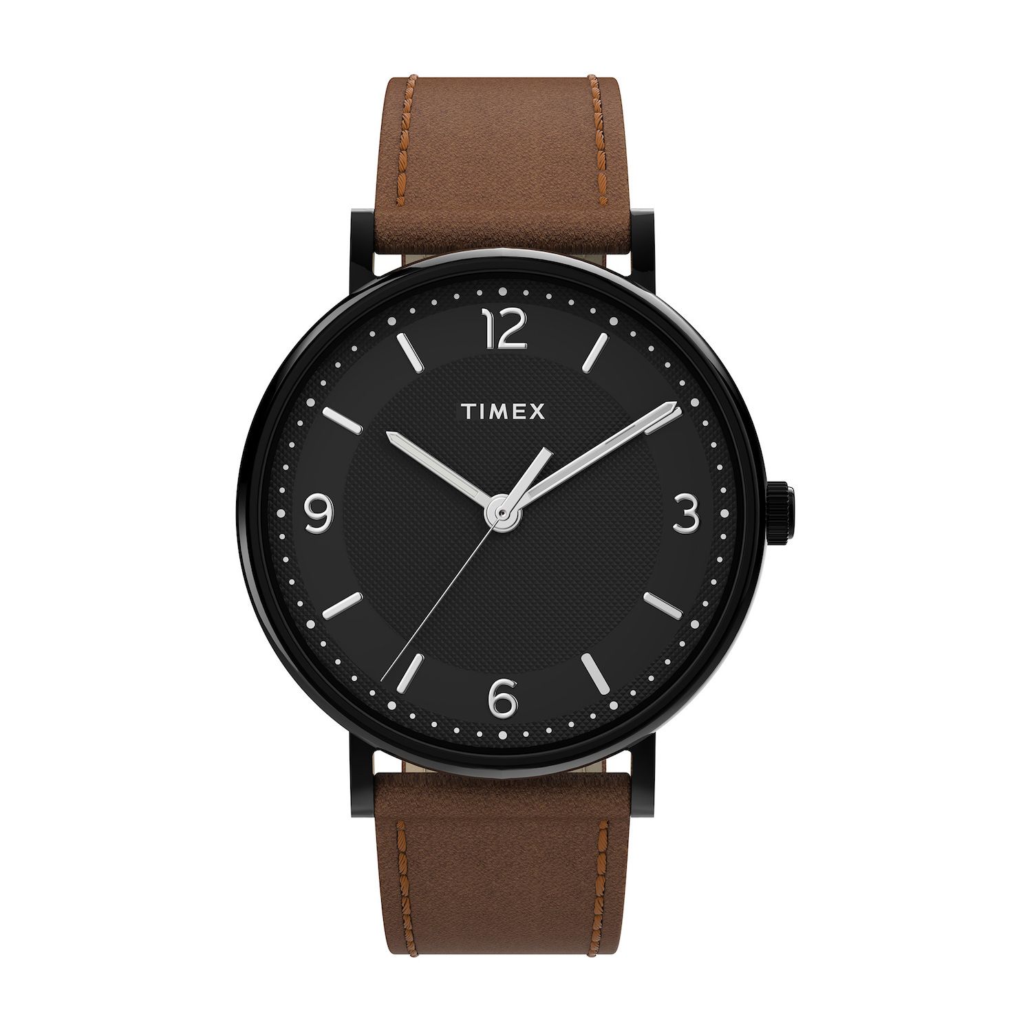 timex men's southview leather watch