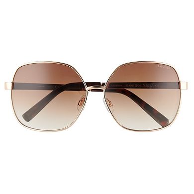 Women's Levi's® 62mm Metal Square Sunglasses
