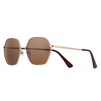 Women's Levi's® 59mm Geometric Metal Hexagonal Sunglasses