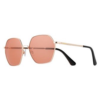 Women's Levi's® 59mm Geometric Metal Hexagonal Sunglasses