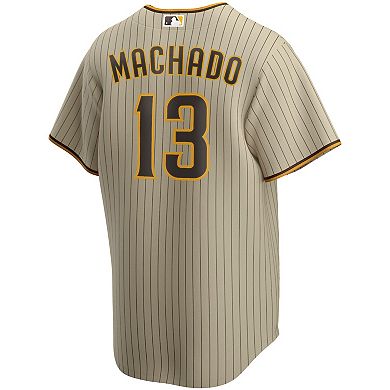 Men's Nike Manny Machado Tan San Diego Padres Alternate Replica Player Jersey